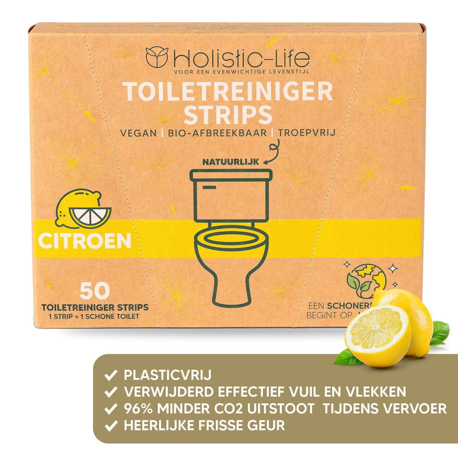 holistic-life - Wholesale Wc-papier - Milieuvriendelijke Toiletreiniger Strips - 50 Vellen2