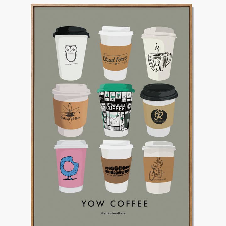 Ottawa Version 2 Kaffekonsttryck för wholesale av ritual & fern