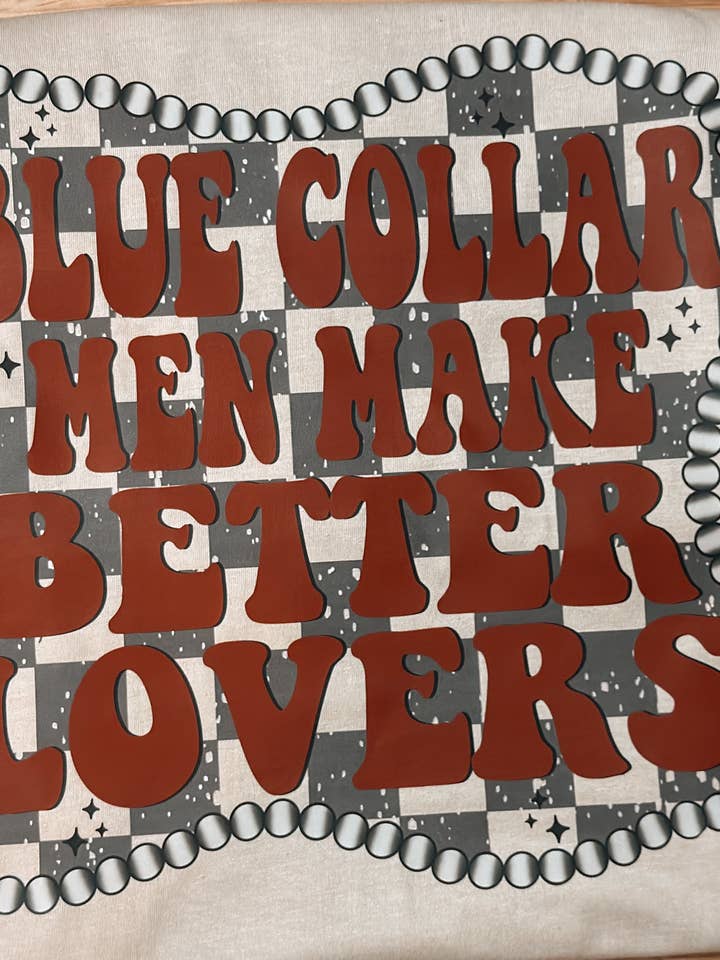 T-shirt à col bleu pour hommes pour la vente par Bar Tabs Wholesale