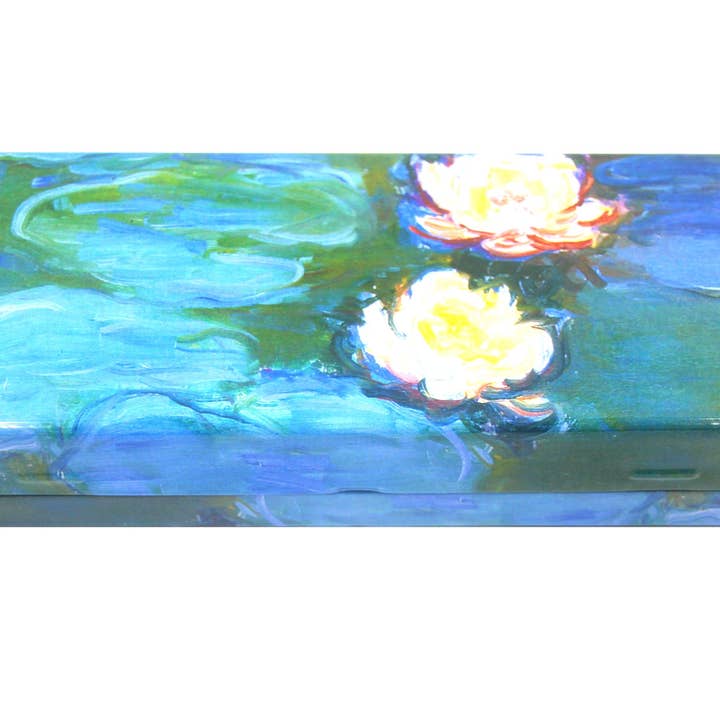 DAHO Mega Tin Pencil/Storage Box with World Famous Arts for Office, Home, Makeup, Accessories Storage (Les Nymphéas) for wholesale by DAHO