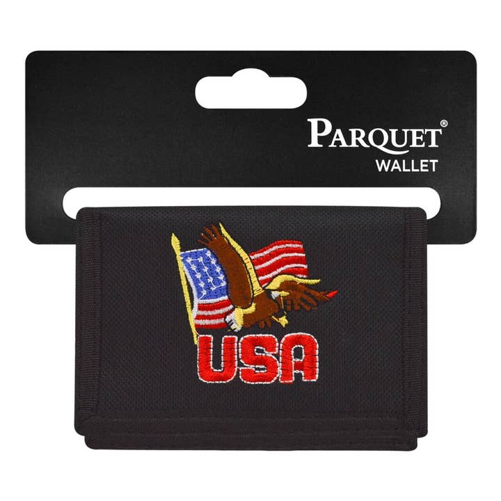 Men's Polyester Tri-fold Velcro Wallets - MW10117 for wholesale by Selini New York