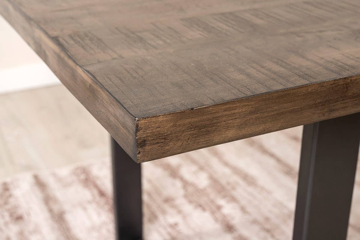 Gdeco - Wholesale Side Table - Mango And Metal Dining Table 160*90*773