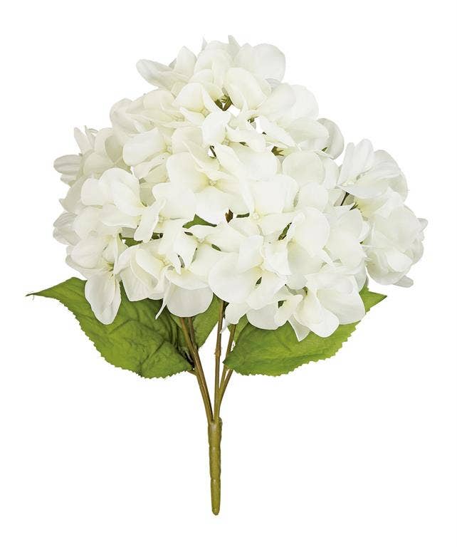 Select Artificials, Inc. - Wholesale Artificial Flowers - Hyd Bush X5, 14.5", White