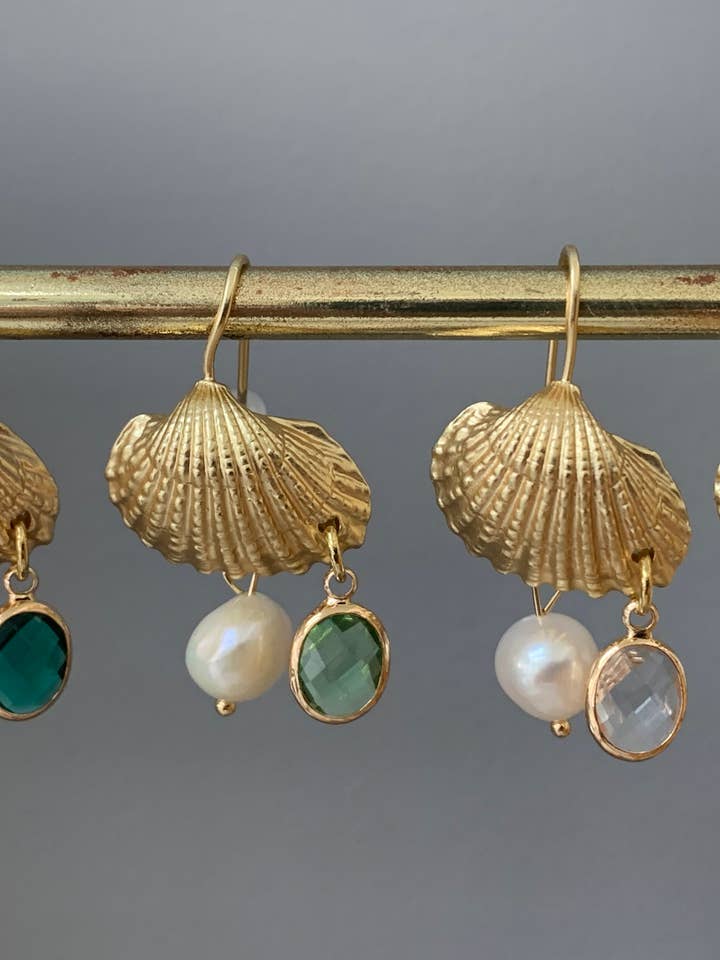 Boucles D'Oreilles Coquillage pour la vente par BIJOUX 28AVRIL