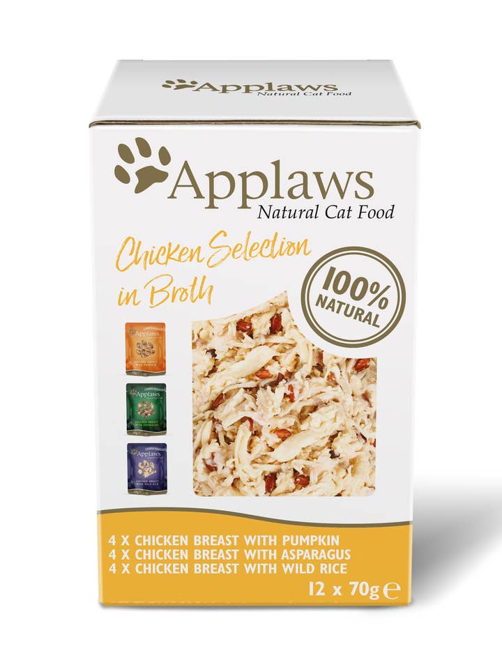 Sélection de poulet Applaws CAT QUICK SERVE 12 x 70 gr. pour la vente par Finest Petfoods