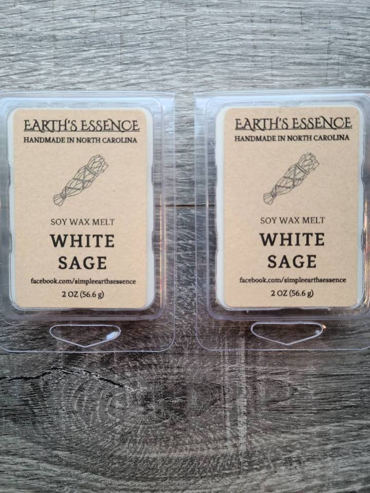 Witte Salie 2 OZ Sojawas Smeltblokjes voor wholesale door Earth's Essence