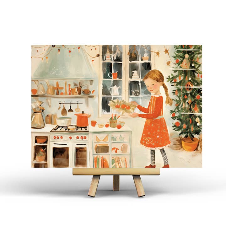 Festive Kitchen - Postcard for wholesale by Penpaling Paula
