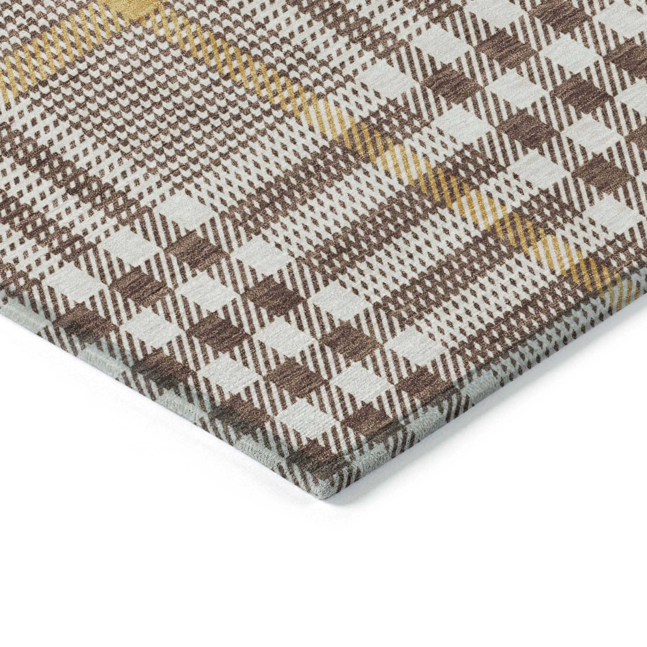 LOOMLAN - Wholesale Area Rug - Samira Brown Washable Indoor-Outdoor Rug12