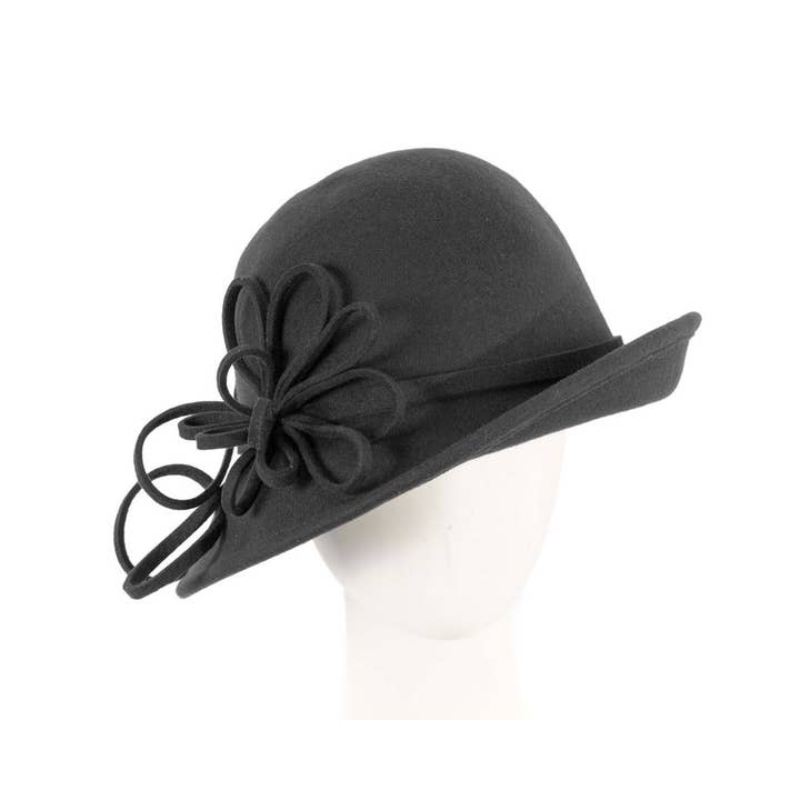 Max Alexander by Cupids Millinery Melbourne - Venta al por mayor Sombrero cloche - Mujer - Sombrero tipo cloche de fieltro de moda invernal de Max Alexander