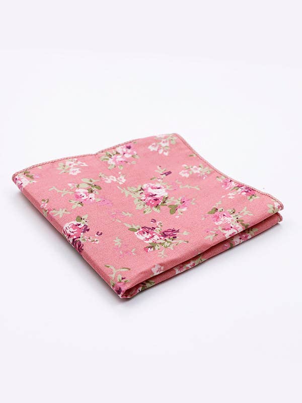 Liberty Rose Cotton Pocket Square "Charles" for wholesale by Unipap's