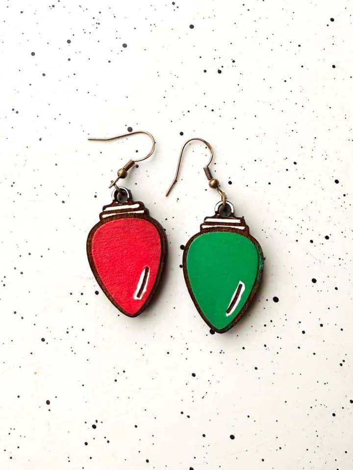 Christmas Light Earrings, Holiday, Christmas for wholesale by Ak Daisy Chain