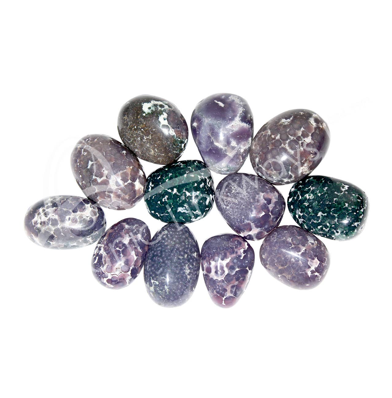 Oceanic Linkways Inc - Wholesale Spiritual Stone/Crystal - TUMBLED STONES - AGATE, GRAPE 20-30 MM (KG)