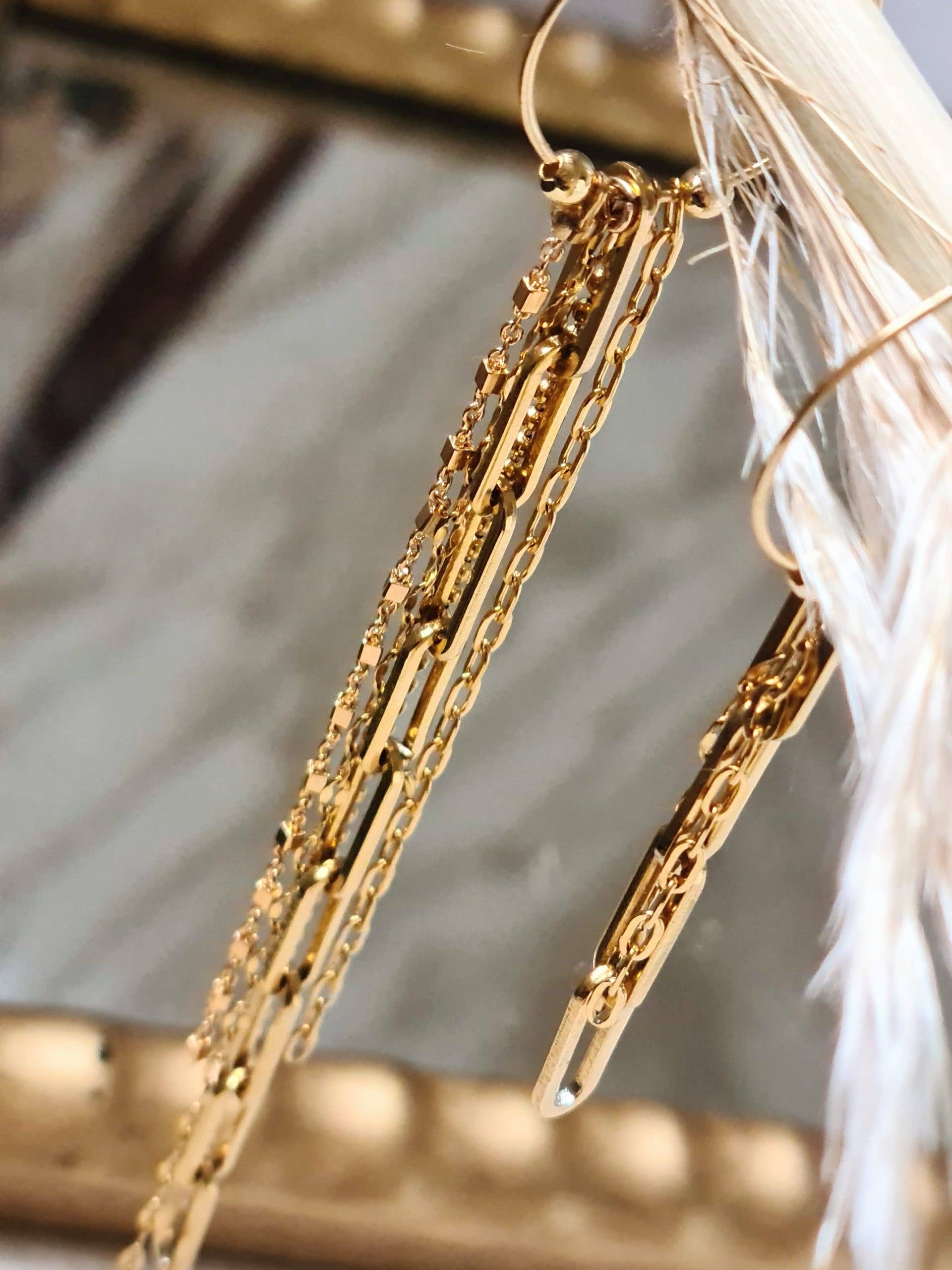 la plagette sauvage - Wholesale Dangle Earrings - “Asymmetric Déferlantes” earrings2