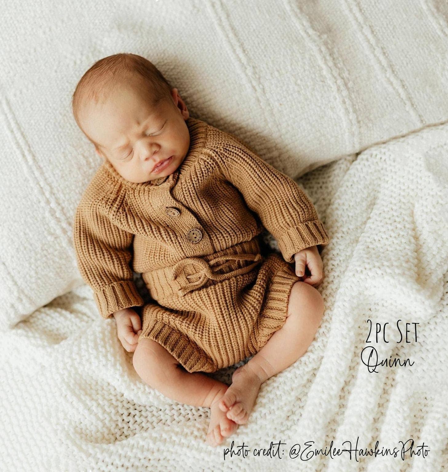 OLIVE & CRADLE - Wholesale Underwear/Diaper Cover - Baby - Chunky Knit Ribbed Bloomer2