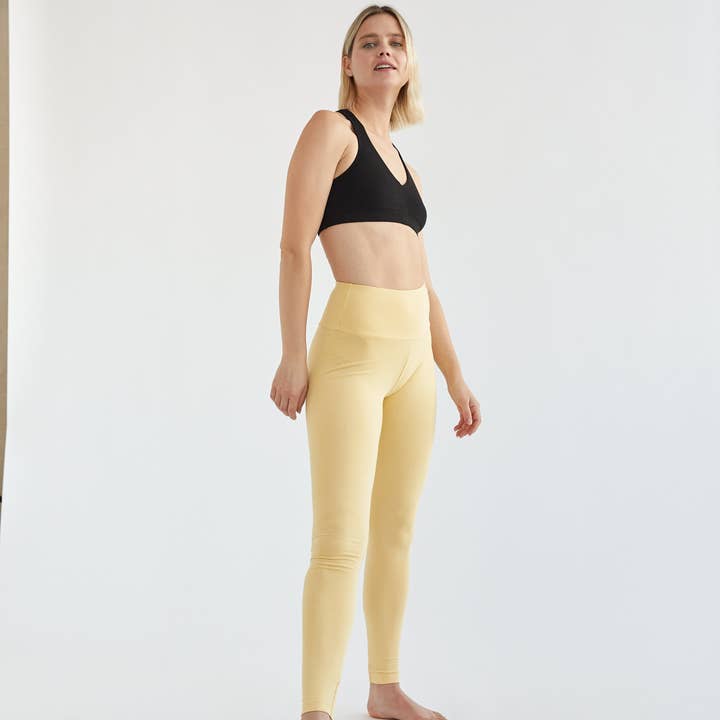 Legging de cintura alta em bambu por atacado de On/Off Essentials