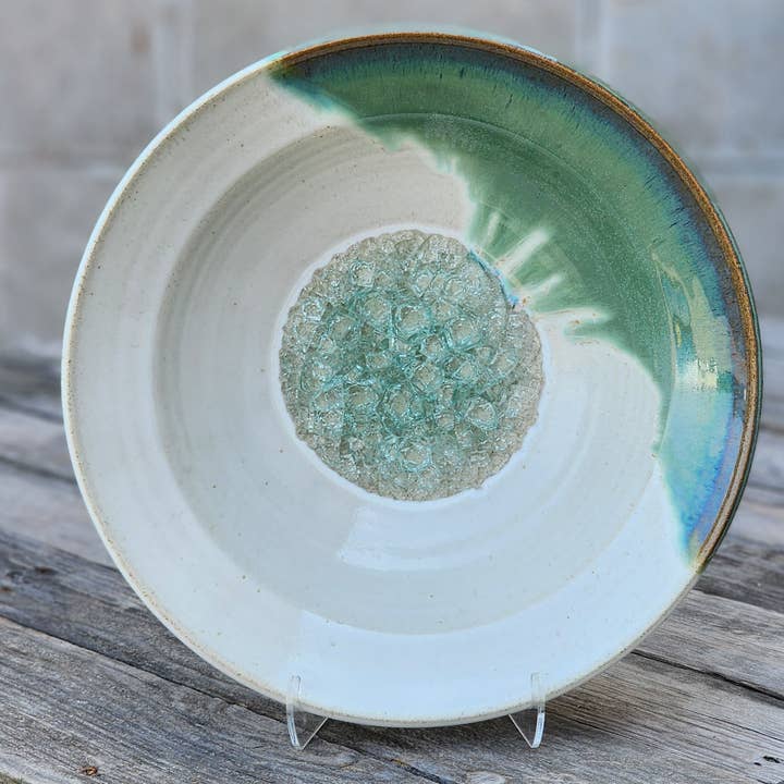 Dock 6 Pottery - Wholesale Decorative Plate/Dish/Bowl - Flared Rim Bowl -Made to Order- Fused Glass Ceramic Pottery3