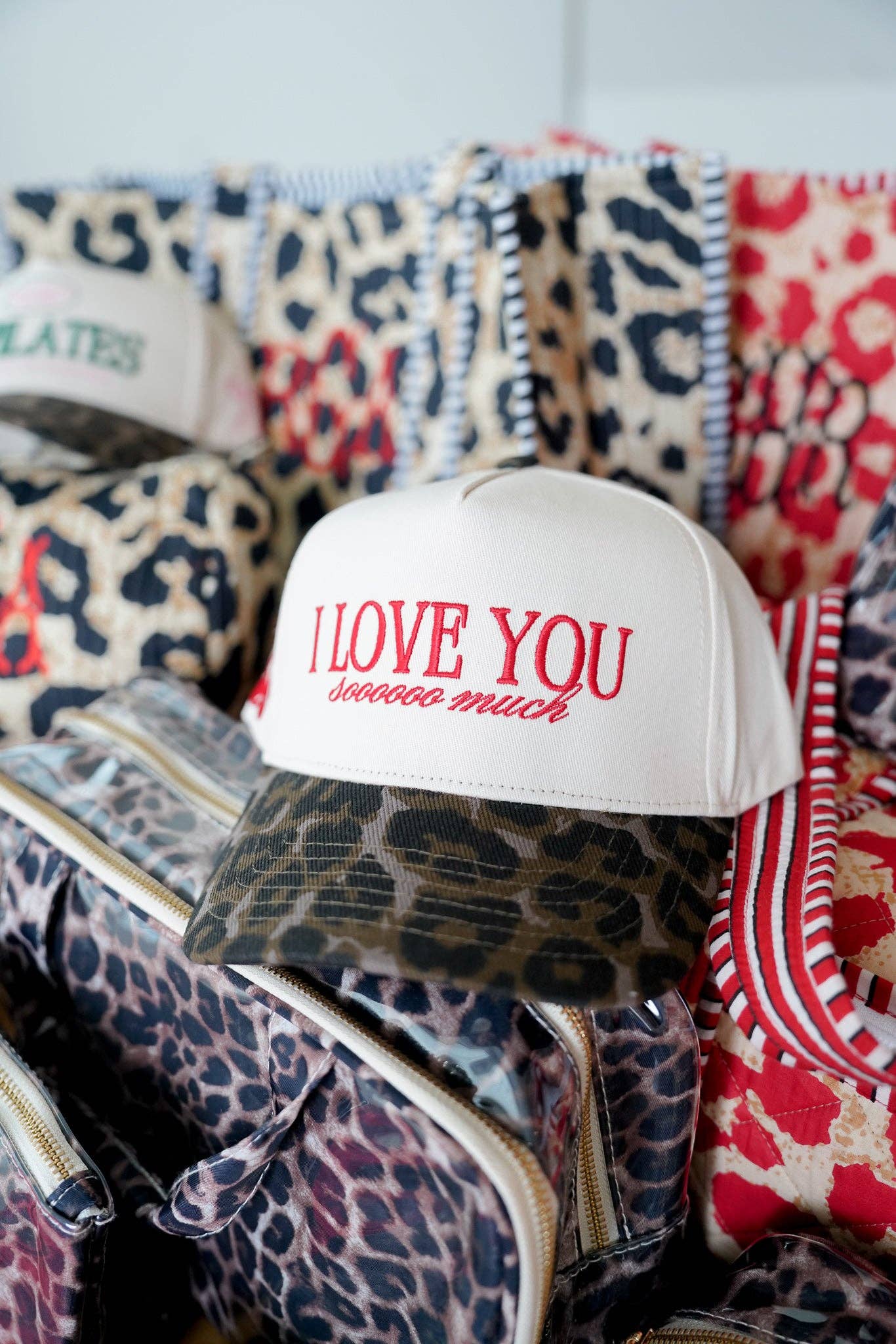 KENZKUSTOMZ - Wholesale Trucker Hat - Women's - I Love You Sooooo Much - Leopard Vintage Hat1