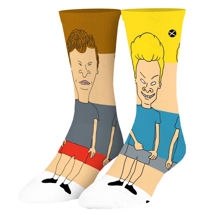 Odd Sox - Wholesale Socks - Men's - Beavis & Butthead 360 - Mens Crew Straight2