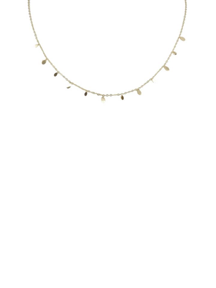 Collier de style Dainty Ibiza avec ovale pour la vente par A Blonde and Her Bag