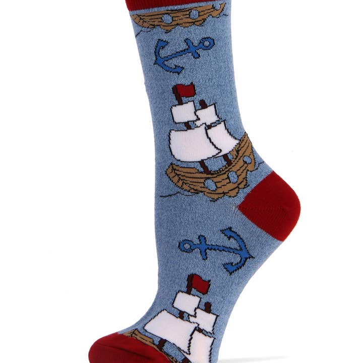 Let's Sail | Cotton Crew Funny Socks för damer för wholesale av Oooh Yeah/Sock It Up/Oooh Geez Slippers