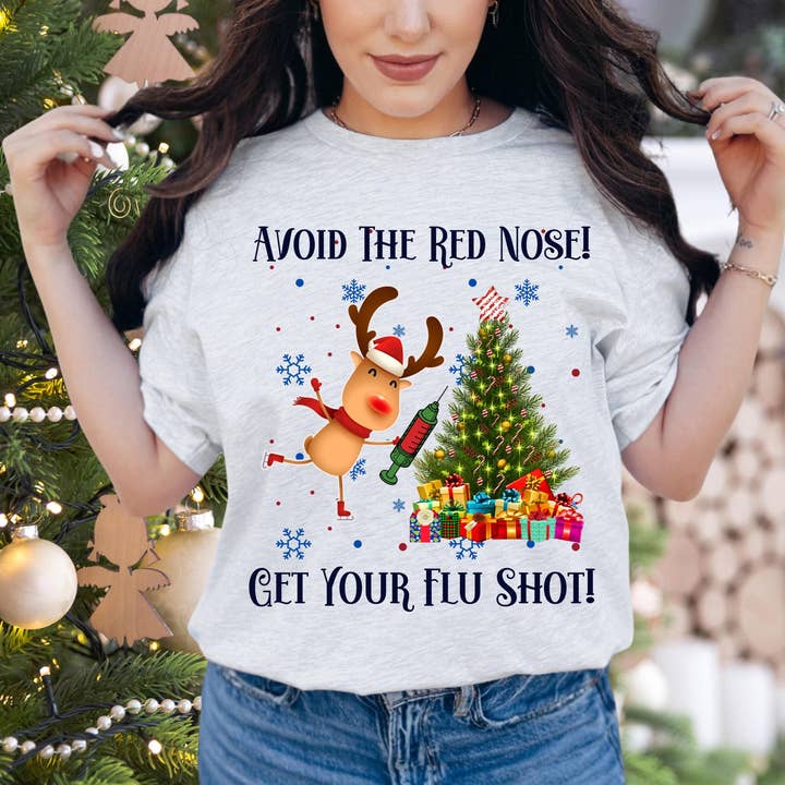 Camicie da farmacia natalizie, camicia antinfluenzale, felpa per la vendita all'ingrosso da parte di NVC Ecommerce LLC