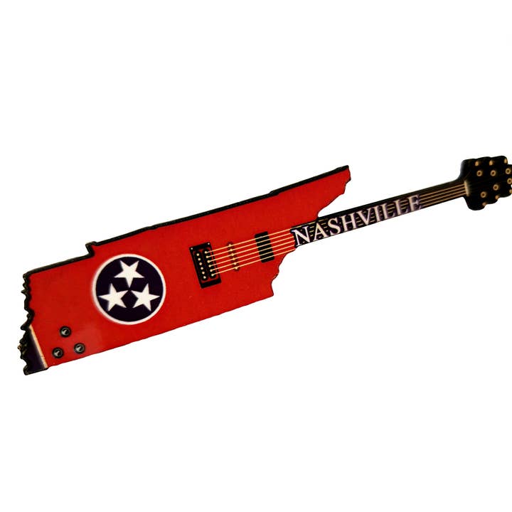 Nashville Magnet - State Flag Guitar for wholesale by MID-SOUTH PRODUCTS