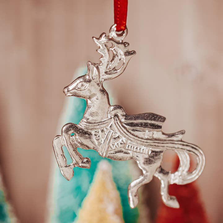 House of Morgan Pewter - Wholesale Ornament Set - Reindeer Ornaments - Deer Ornaments - Several Designs2