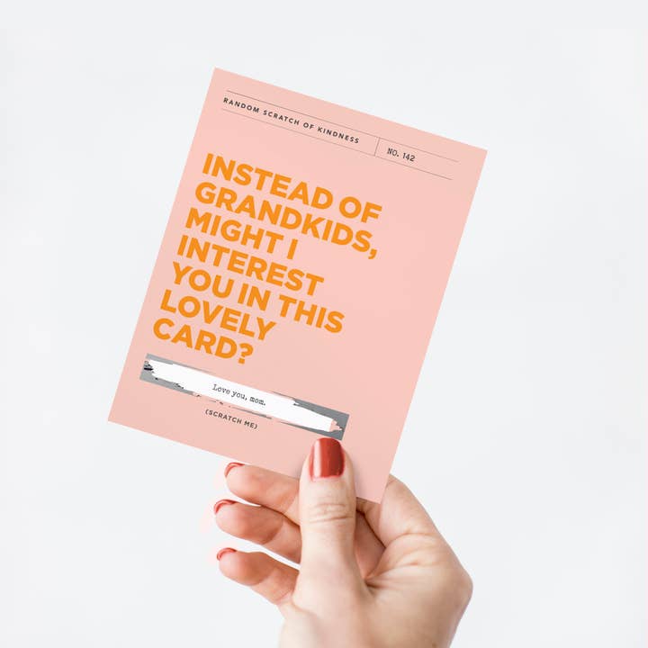 Inklings Paperie - Wholesale Mother’s Day card - Scratch-off Card - Instead of Grandkids -Mother's Day5