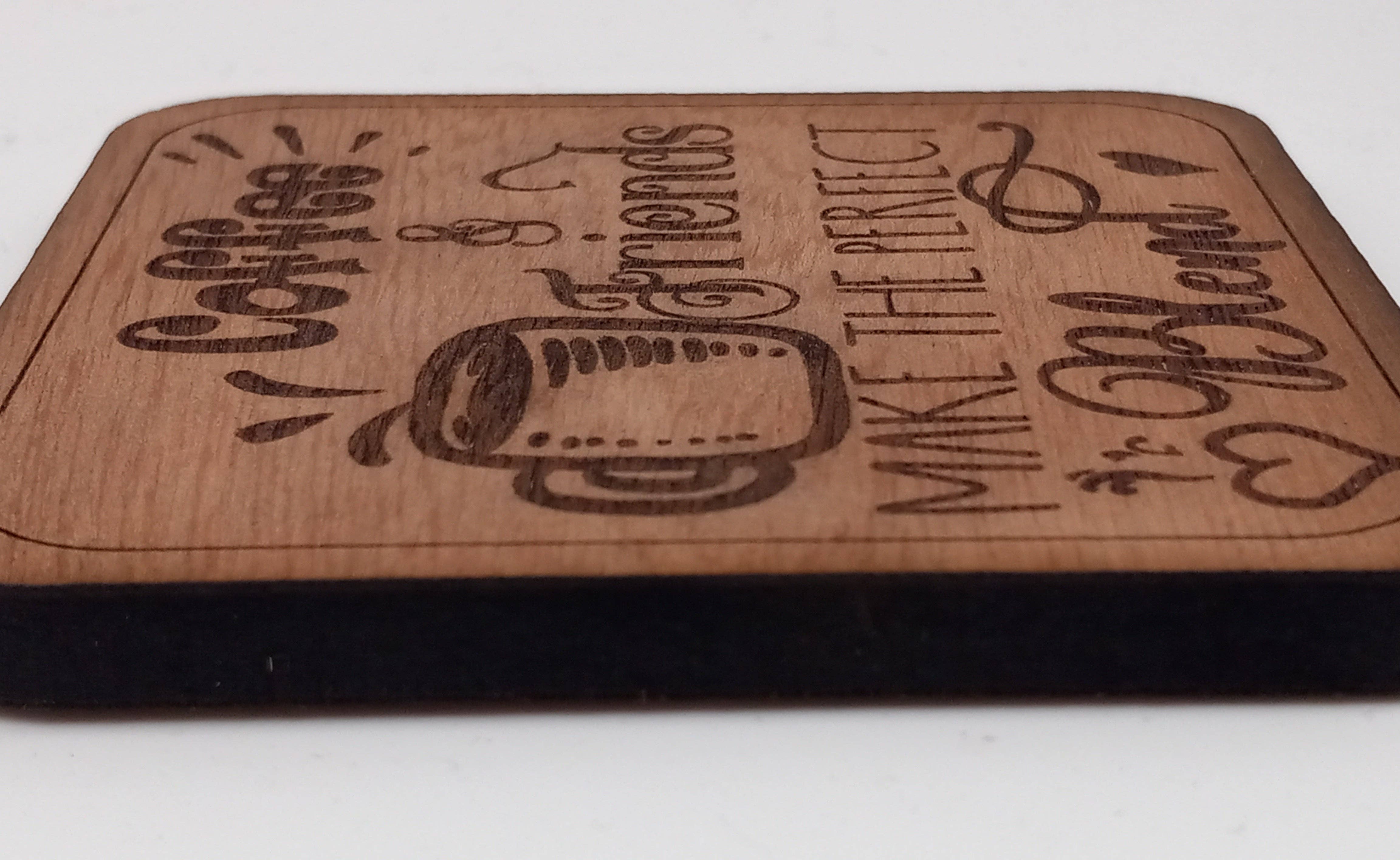 Expressions Engraved - Wholesale Magnet - Don't Look Back Laser Engraved Wood Magnet1