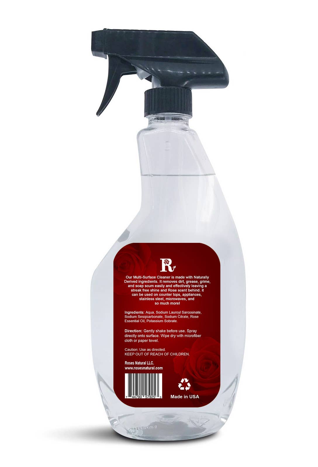 Roses Natural – Limpador multiuso por atacado – Limpador Multi-Superfícies Natural | Limpador de Fins Totalmente Natural6