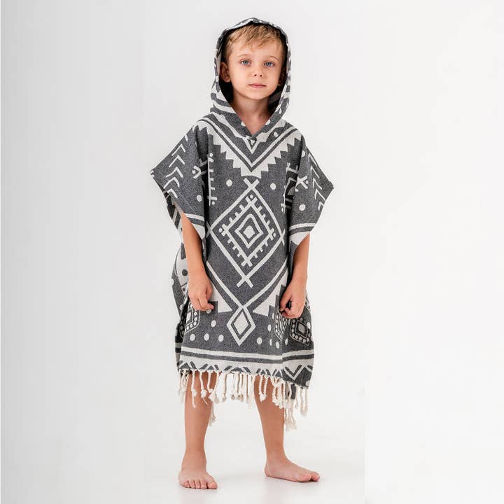 Kikoya - Wholesale Poncho Towel - Kids & Baby - Kid Hooded Poncho Surf Changing Swimming Beach Towel Shower