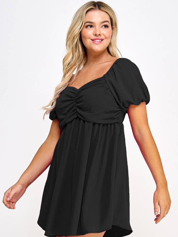 Plus Size Sweetheart Git and Flare Dress - NK18344-D for wholesale by Haute Fox Plus Size & Contemporary