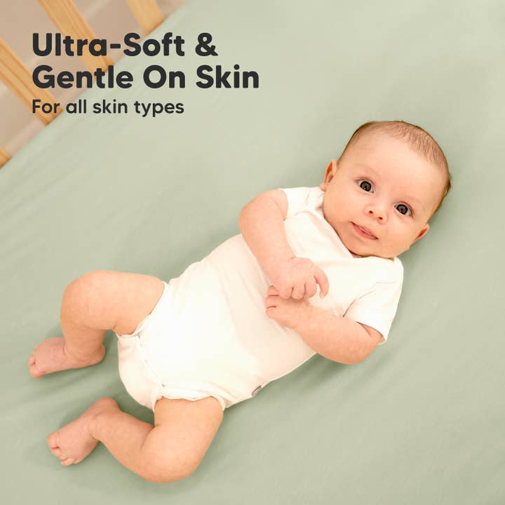 Avocado 2pk Waterproof Crib Sheets, Baby Mattress Protector for wholesale on Faire4