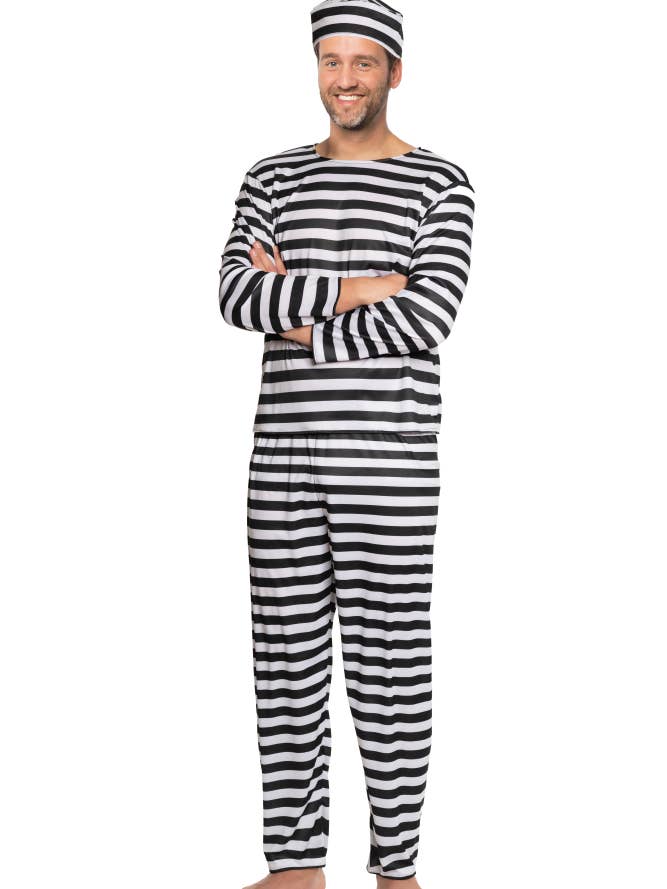 Prisoner Black/White - Party Costume for wholesale by Partychimp