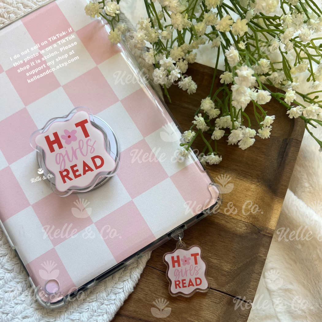 Kelle & Co. - Wholesale Phone/Tablet Stand - Hot Girls read Kindle grip | kobo grip | kindle accessories1