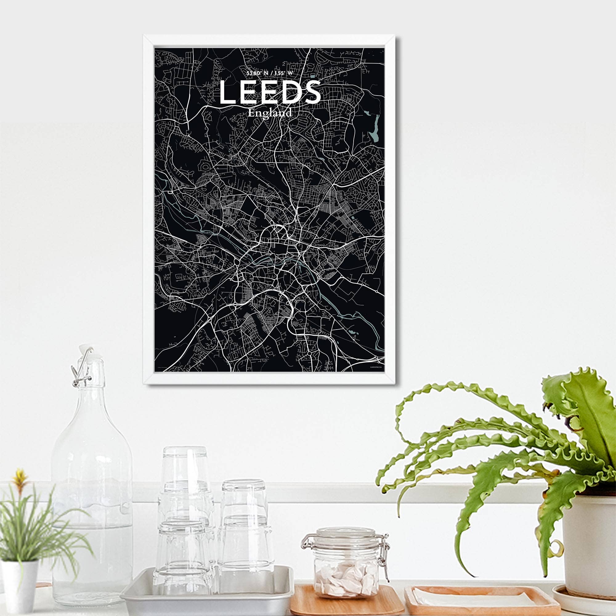 OurPoster.com – wholesale Poster – Leeds karta affisch191