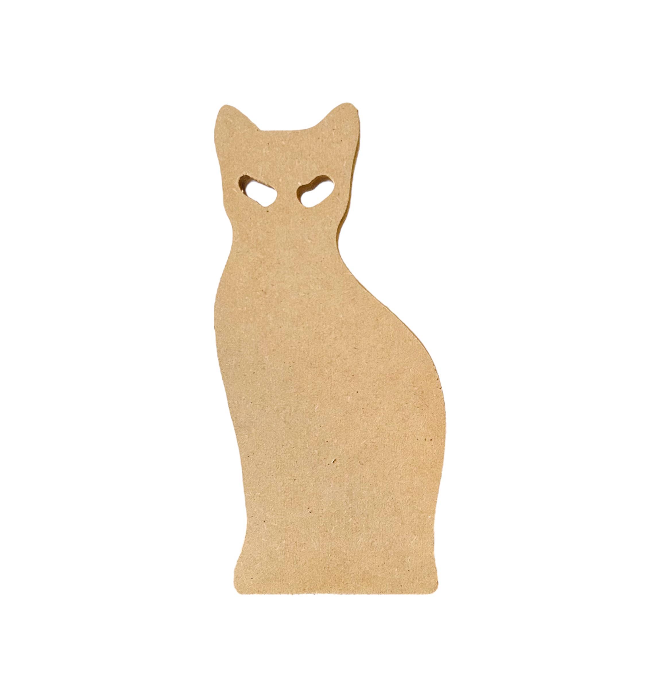 Inkwood Crafters - Wholesale Decorative Tabletop Object - Primitive Wood Black Cat Sitter1