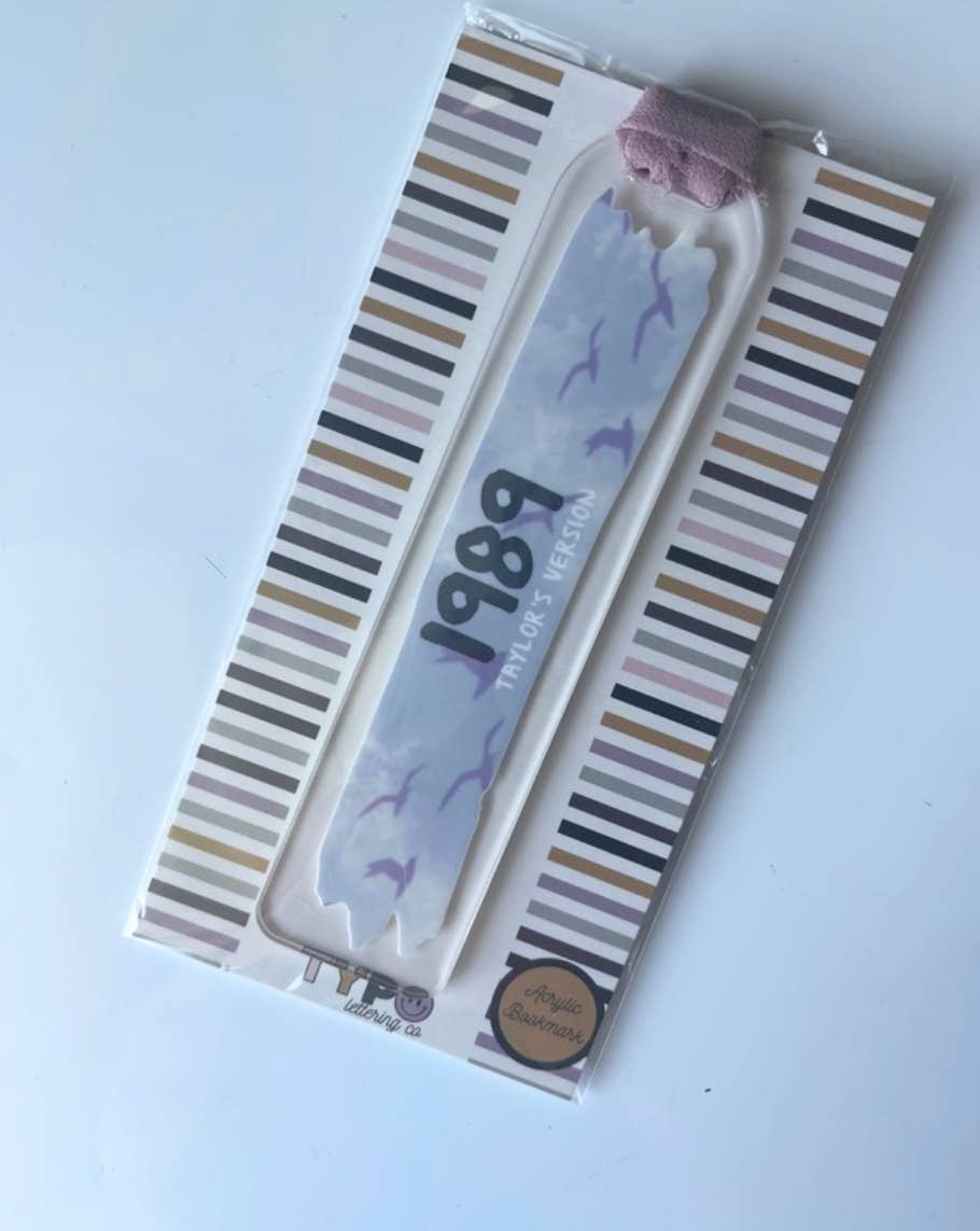 Typo Lettering Co - Wholesale Bookmark - Tay inspired album acrylic bookmark w/ribbon7