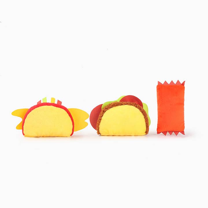 Hugsmart Products Inc - Wholesale Pet Plush Toy - Dog - HugSmart Pet - Fiesta Chewsday | Taco Pupper - Plush Toy1