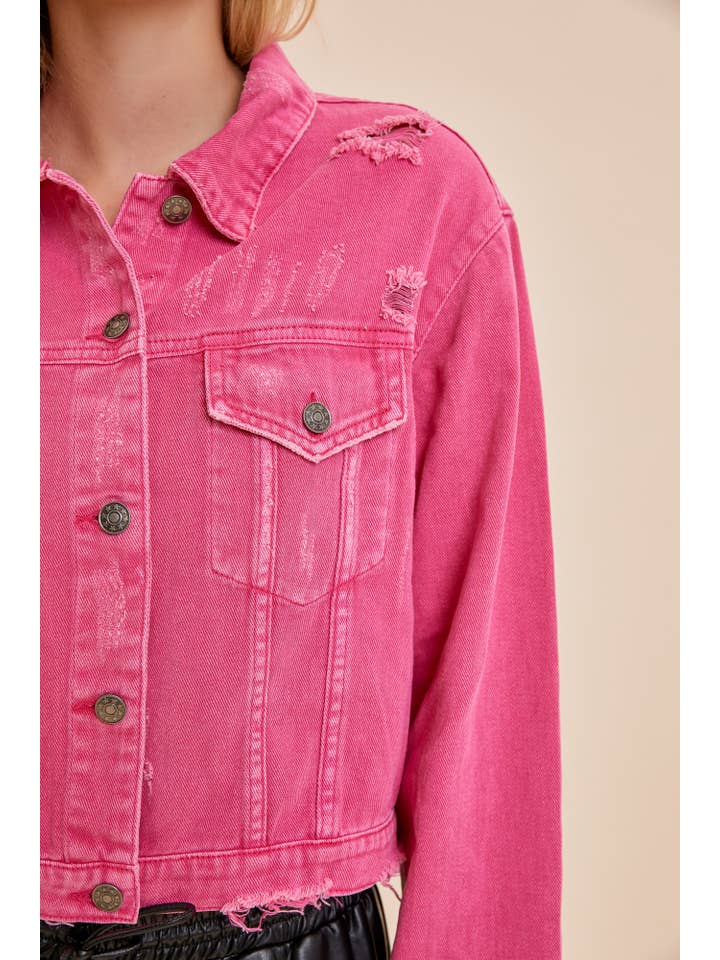 Mustard Seed – wholesale Jeansjackor – Dam – FÄRG JEANSJACKA