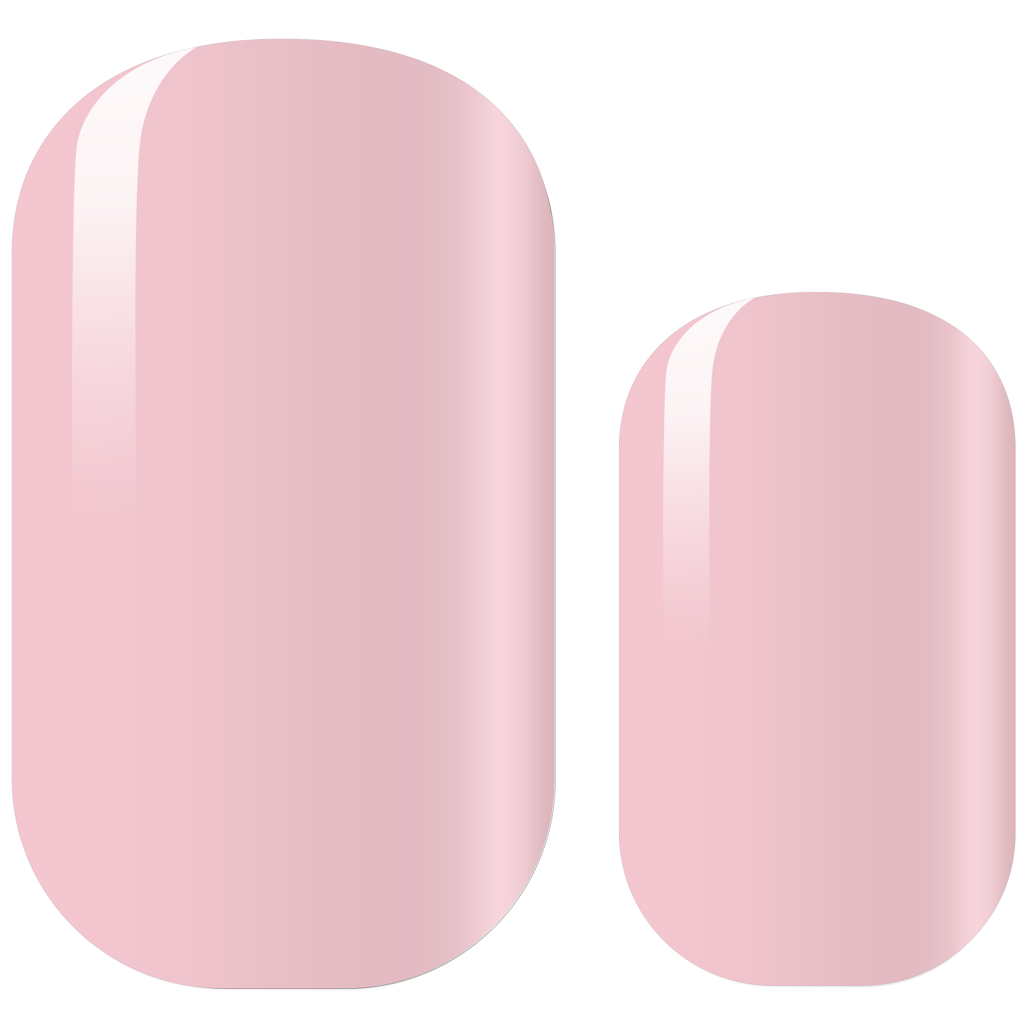 AVOA Beauty - Vendita all'ingrosso Nail art/decalcomania unghie - Marshmallow - 16 fasce per unghie adesive rosa chiaro0