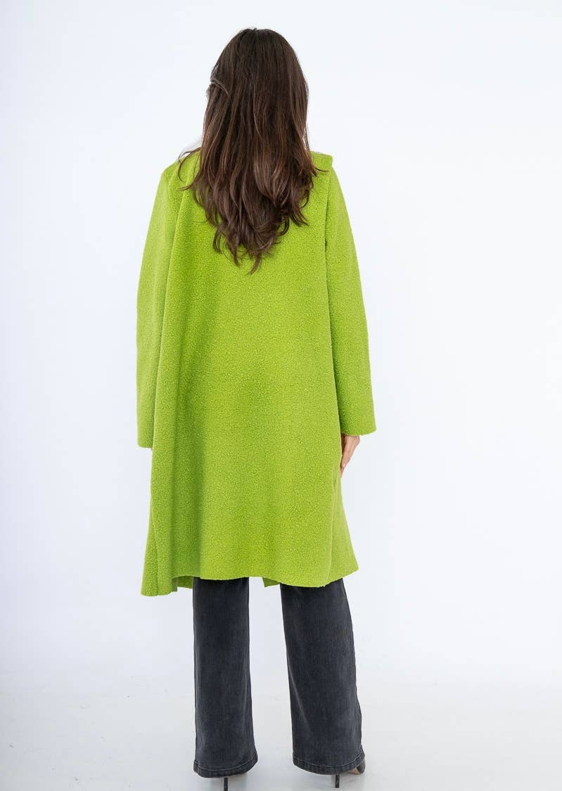 LINEN & COTTON HOUSE - Vente Manteau – femme - VESTE BOUCLETTE MATIERE RESPONSABLE + SIZE  35122 40