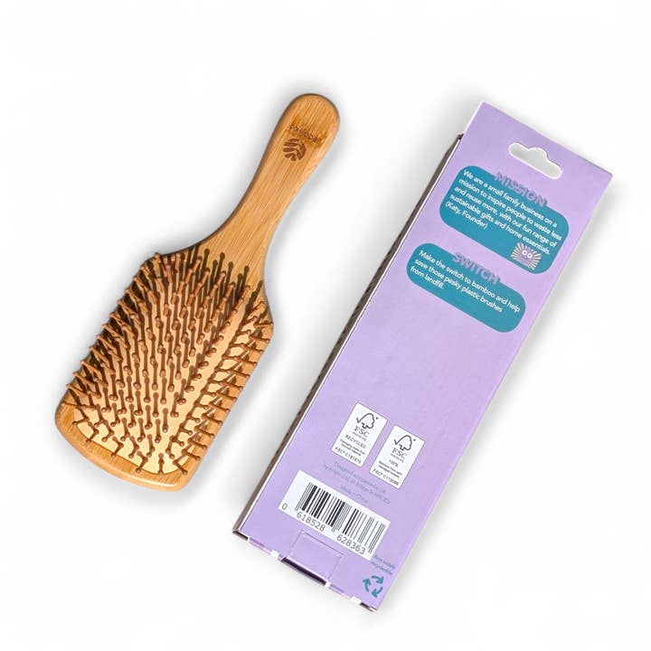 ecojiko - Wholesale Hair Brush/Comb - Bamboo Wooden Eco Friendly Paddle Hair Brush2
