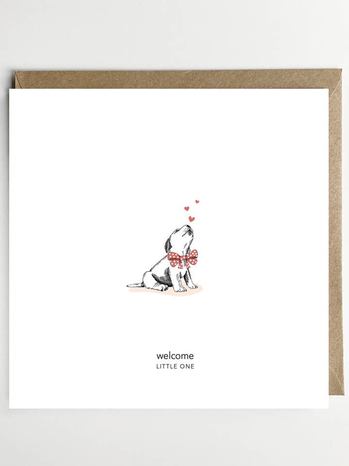 Carte de félicitations/Carte de voeux - Carte de nouveau bébé pour la vente par Dotty Dog Art