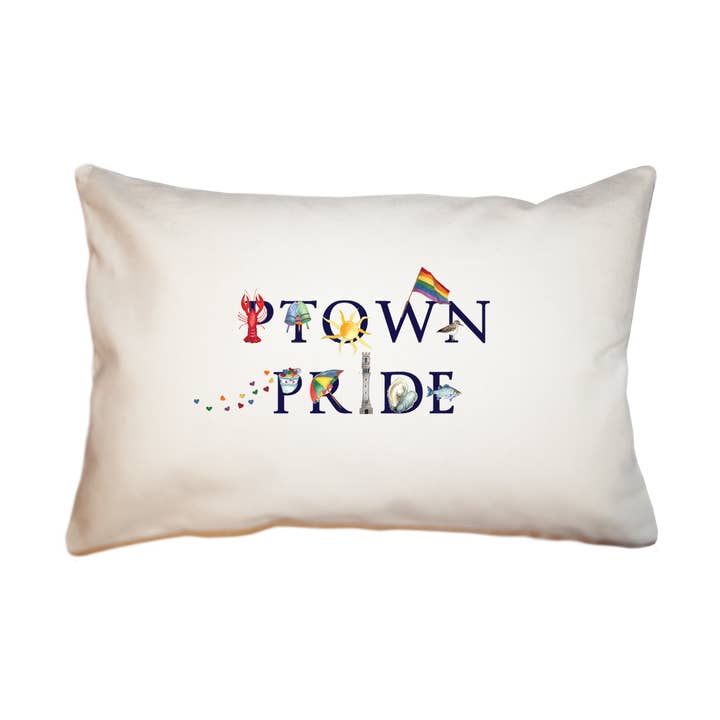 Almofada retângulo grande ptown pride por atacado de Tina Labadini Designs