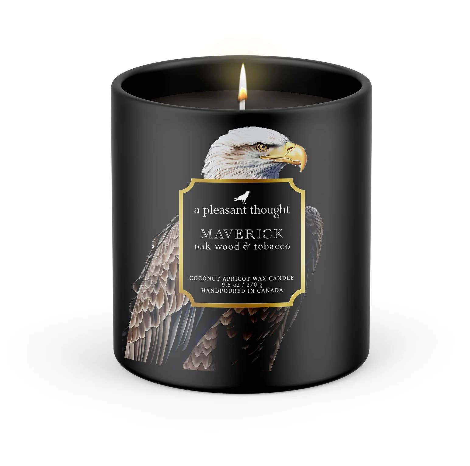 A Pleasant Thought - Wholesale Jar/Filled Candle - MAVERICK | OAK WOOD & TOBACCO | RAVEN CANDLE0