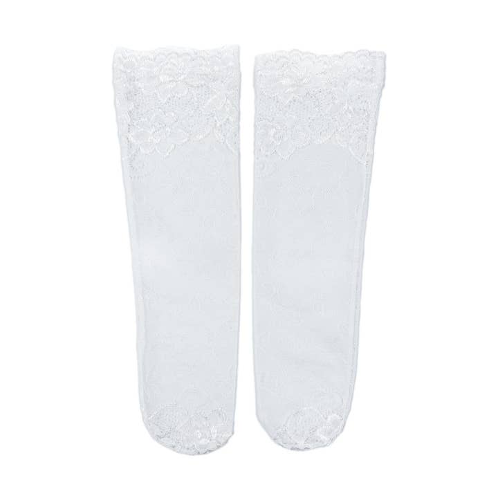 Flora Weiße Spitzensocken für den Großhandel von Petite Maison Kids
