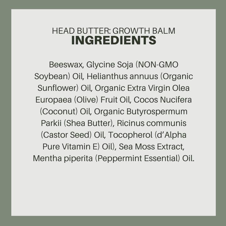 ATANA HEAD SPA, LLC - Wholesale Scalp/Hair Treatment - Head Butter: Sea Moss & Beeswax Growth Balm3