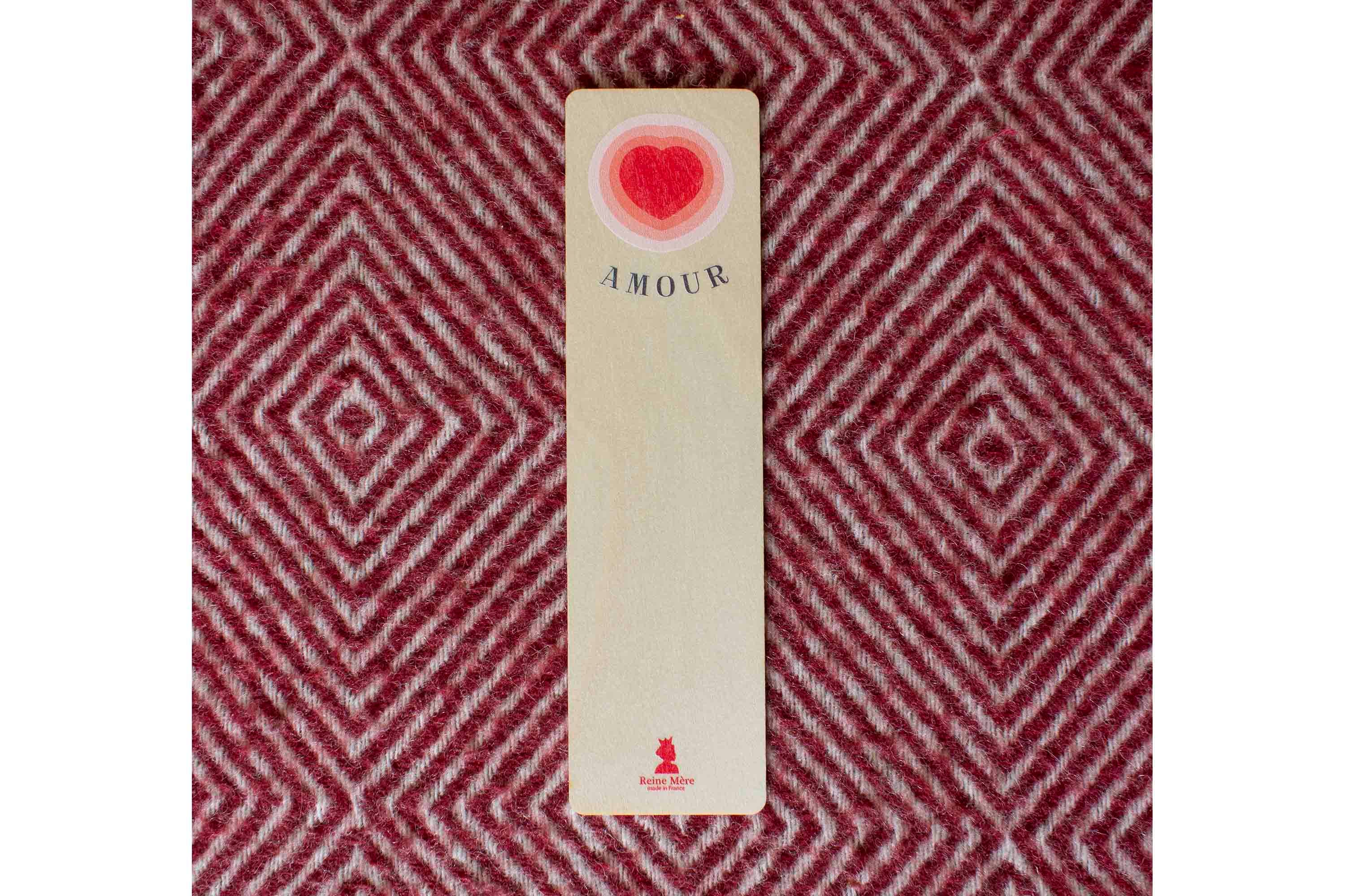 Reine Mère - Wholesale Bookmark - Wooden bookmark - Amour (made in France)1
