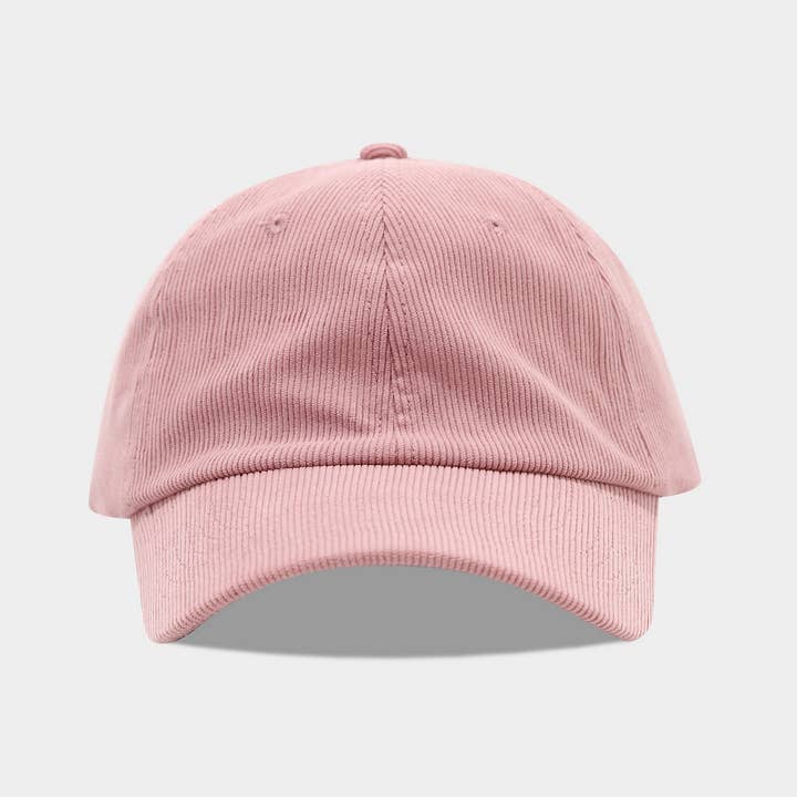 DOUBLJU - Wholesale Baseball Cap - Women's - SIMPLE SOLID COLOR CASUAL CORDUROY BASEBALL CAP_CWAH050536